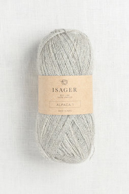 Image of Isager Alpaca 1 E2S Light Grey Heather Undyed