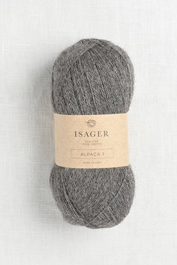 Image of Isager Alpaca 1 E4S Dark Grey Heather Undyed