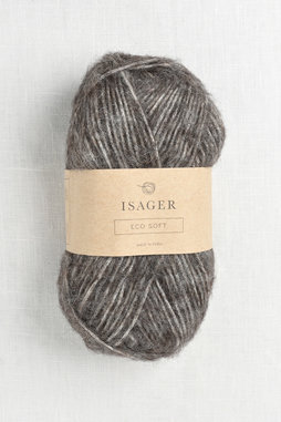 Image of Isager Soft E4S Dark Brown Undyed