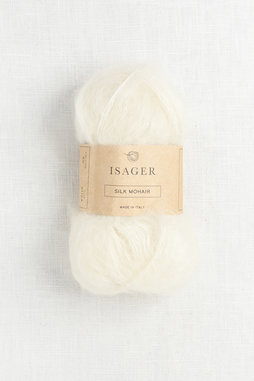 Image of Isager Silk Mohair E0 Natural Undyed