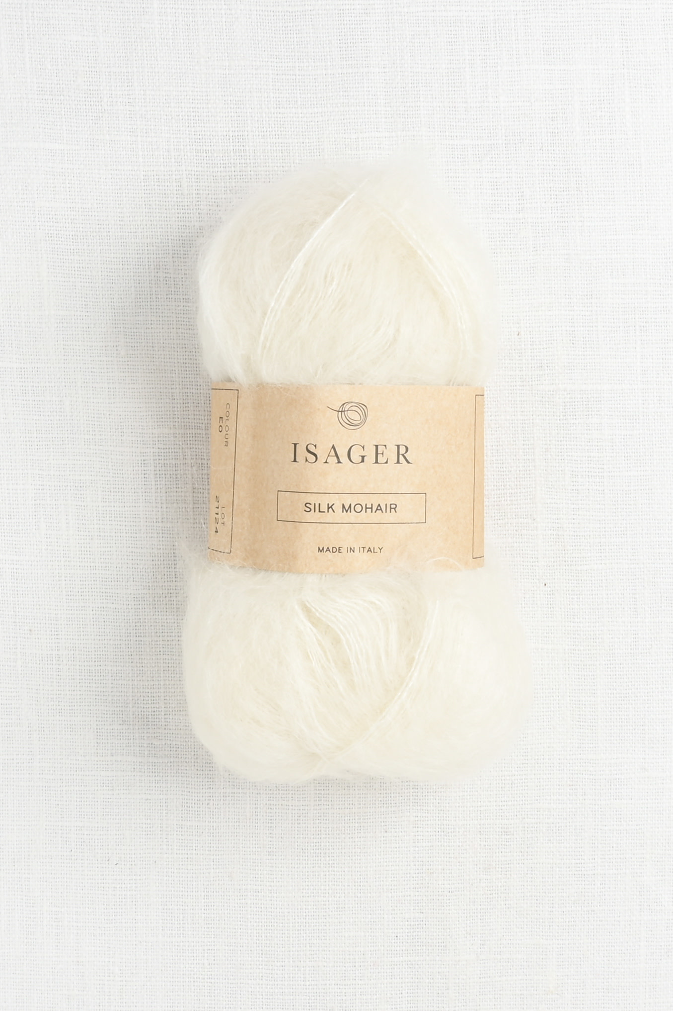 pølse tæt rørledning Isager Silk Mohair E0 Natural Undyed - Wool and Company Fine Yarn