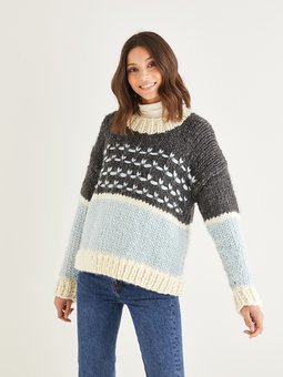 Image of Colourblock Sweater 10184
