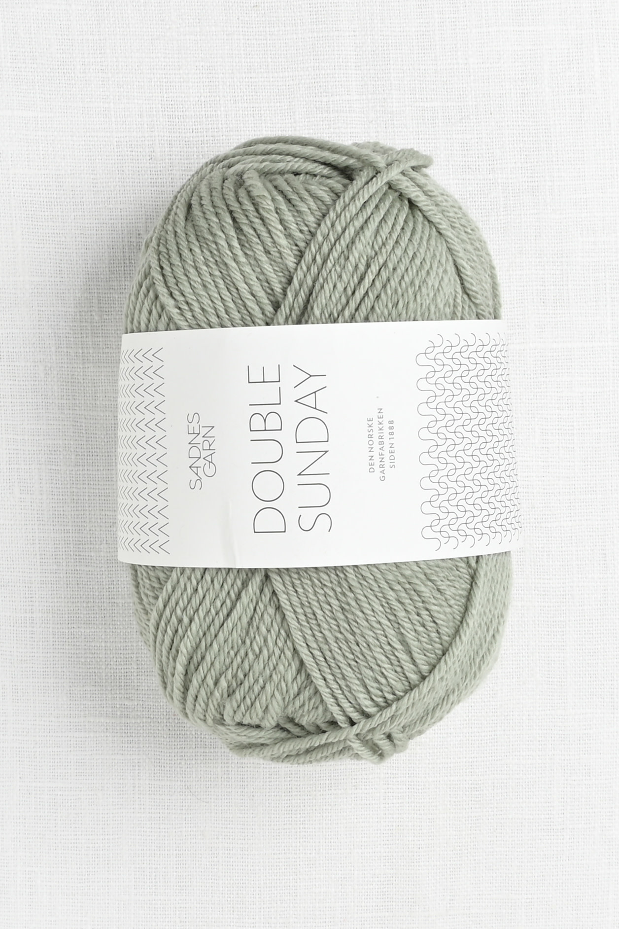 Australien i aften middelalderlig Sandnes Garn Double Sunday 8521 Dusty Light Green - Wool and Company Fine  Yarn