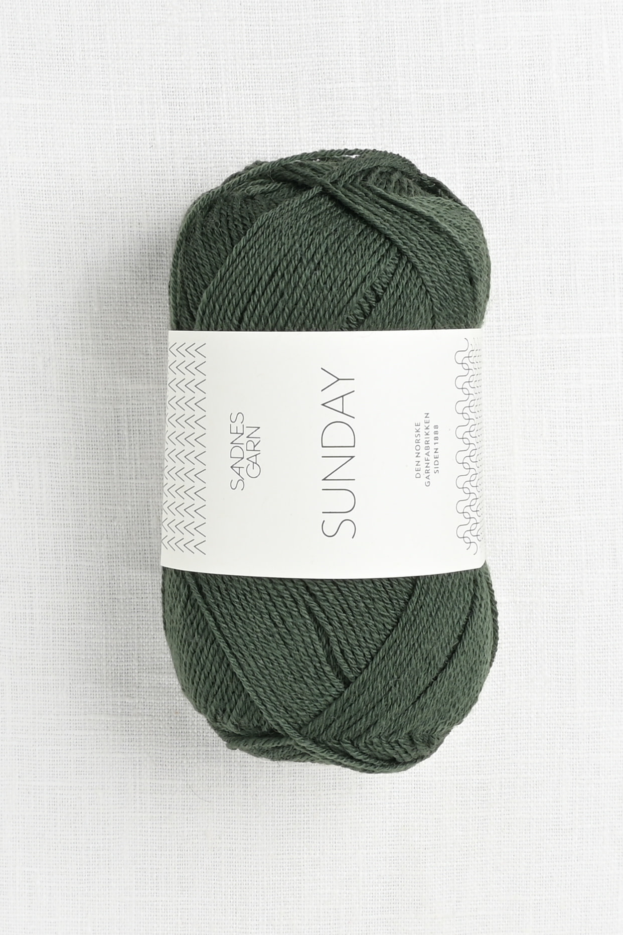 Ondartet Exert Sovesal Sandnes Garn Sunday 8082 Forest Green - Wool and Company Fine Yarn