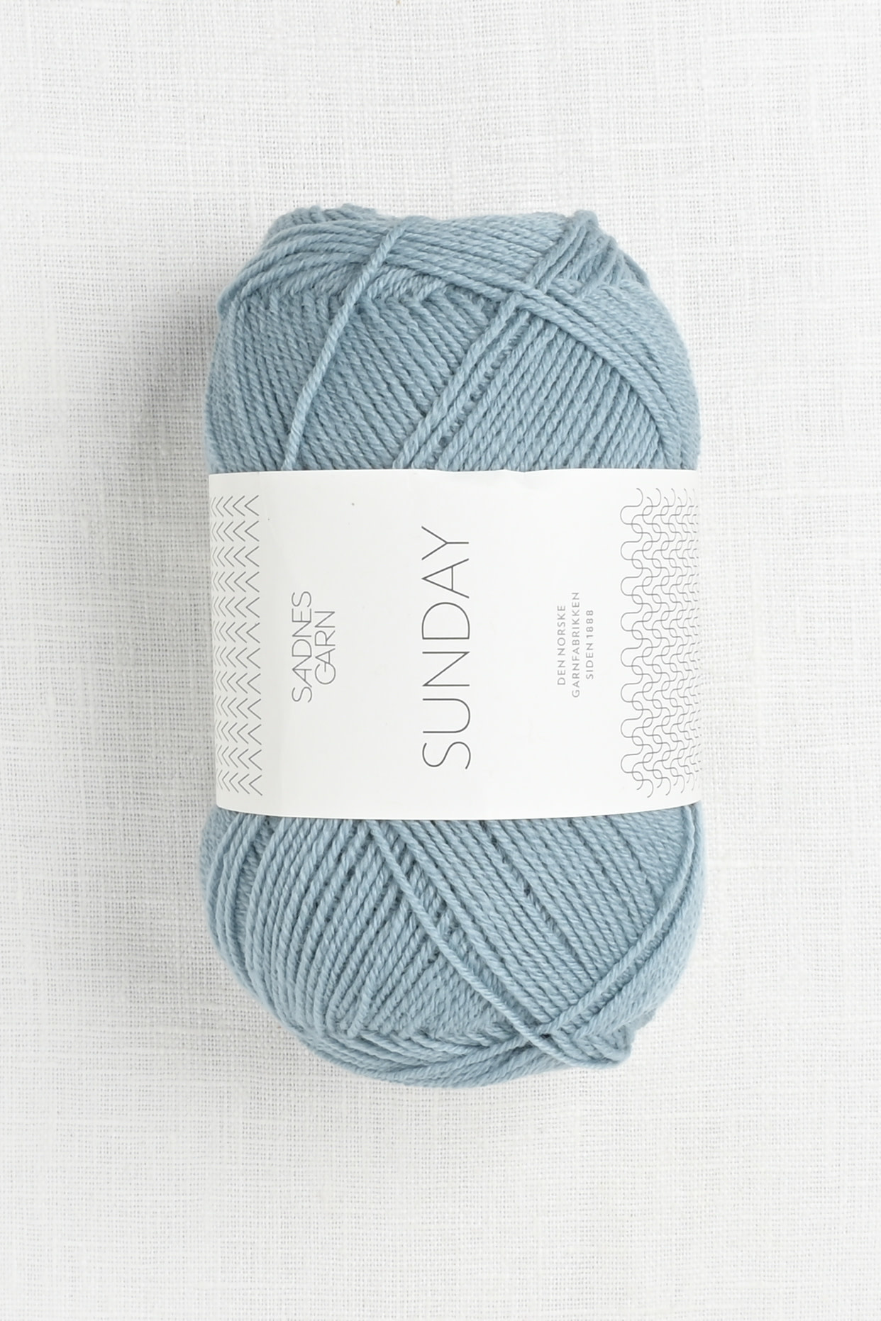 Solformørkelse Pludselig nedstigning en kop Sandnes Garn Sunday 6501 Ice Blue - Wool and Company Fine Yarn