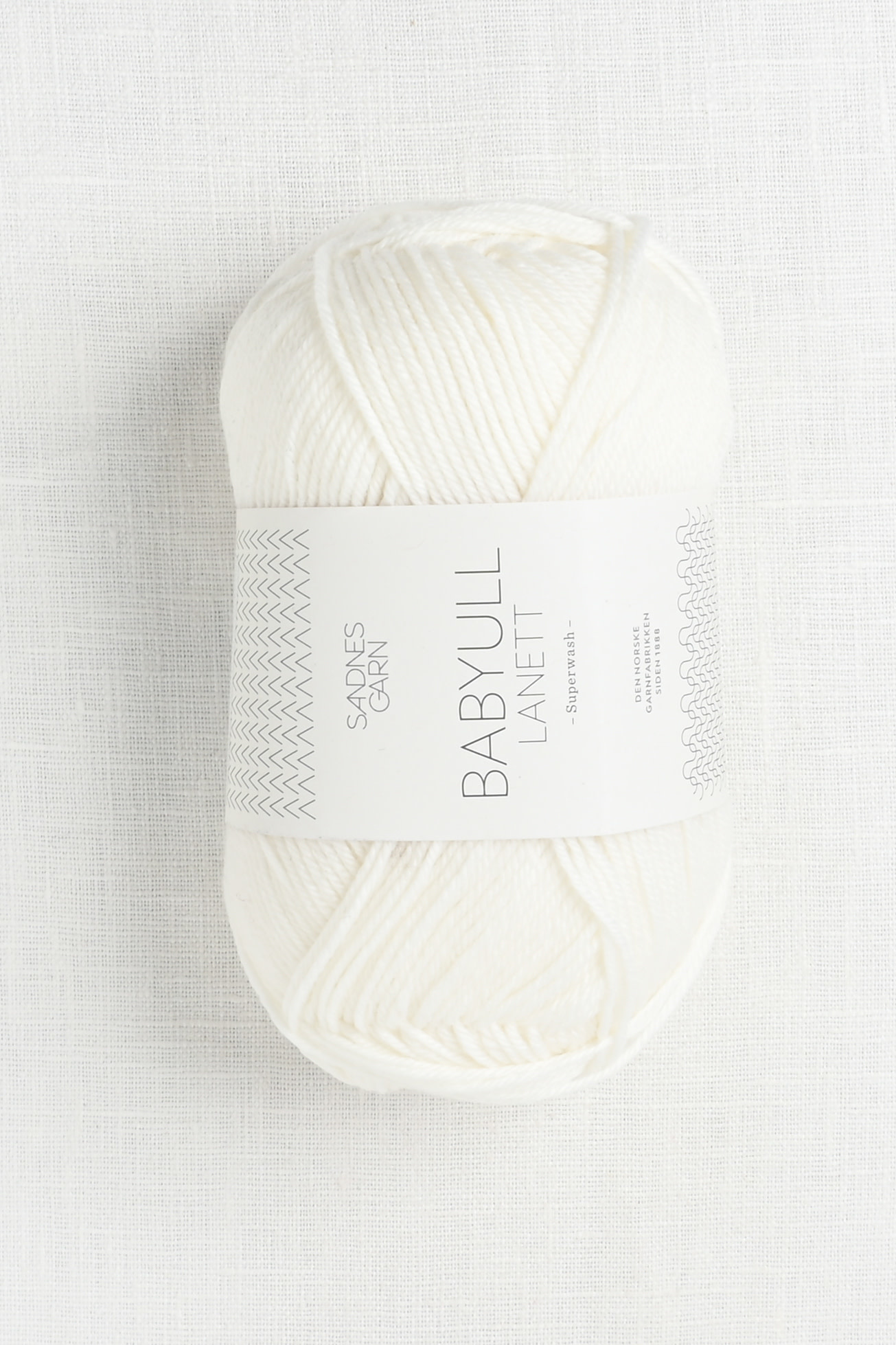 kromatisk åndelig Inspiration Sandnes Garn Babyull Lanett 1001 White - Wool and Company Fine Yarn