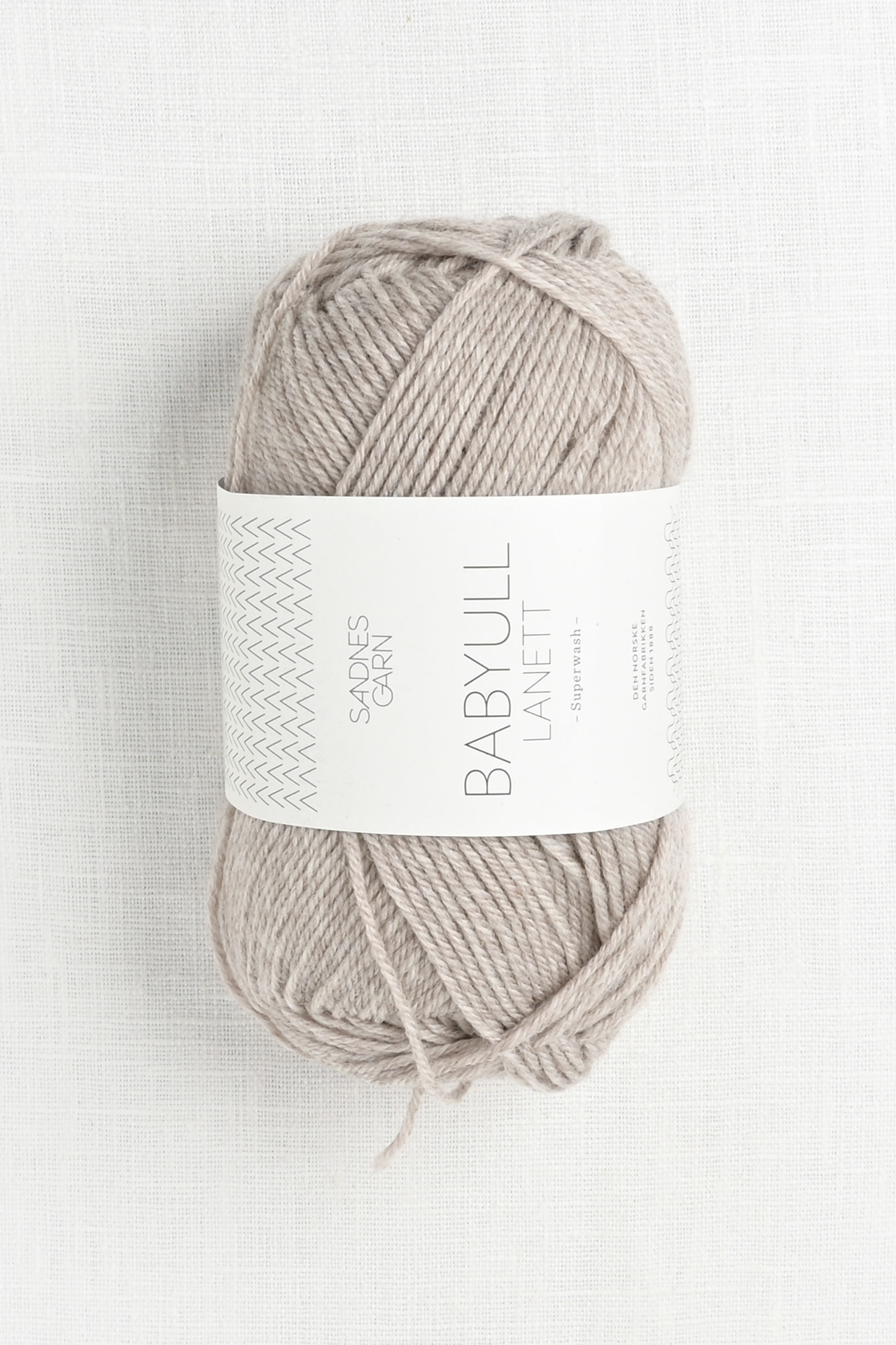 Plante Massage vurdere Sandnes Garn Babyull Lanett 2650 Beige Heather - Wool and Company Fine Yarn