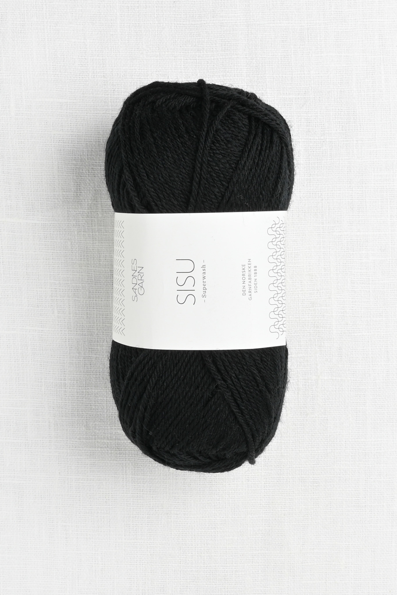 Sandnes Garn Sisu 1099 Black Wool and Company Fine Yarn