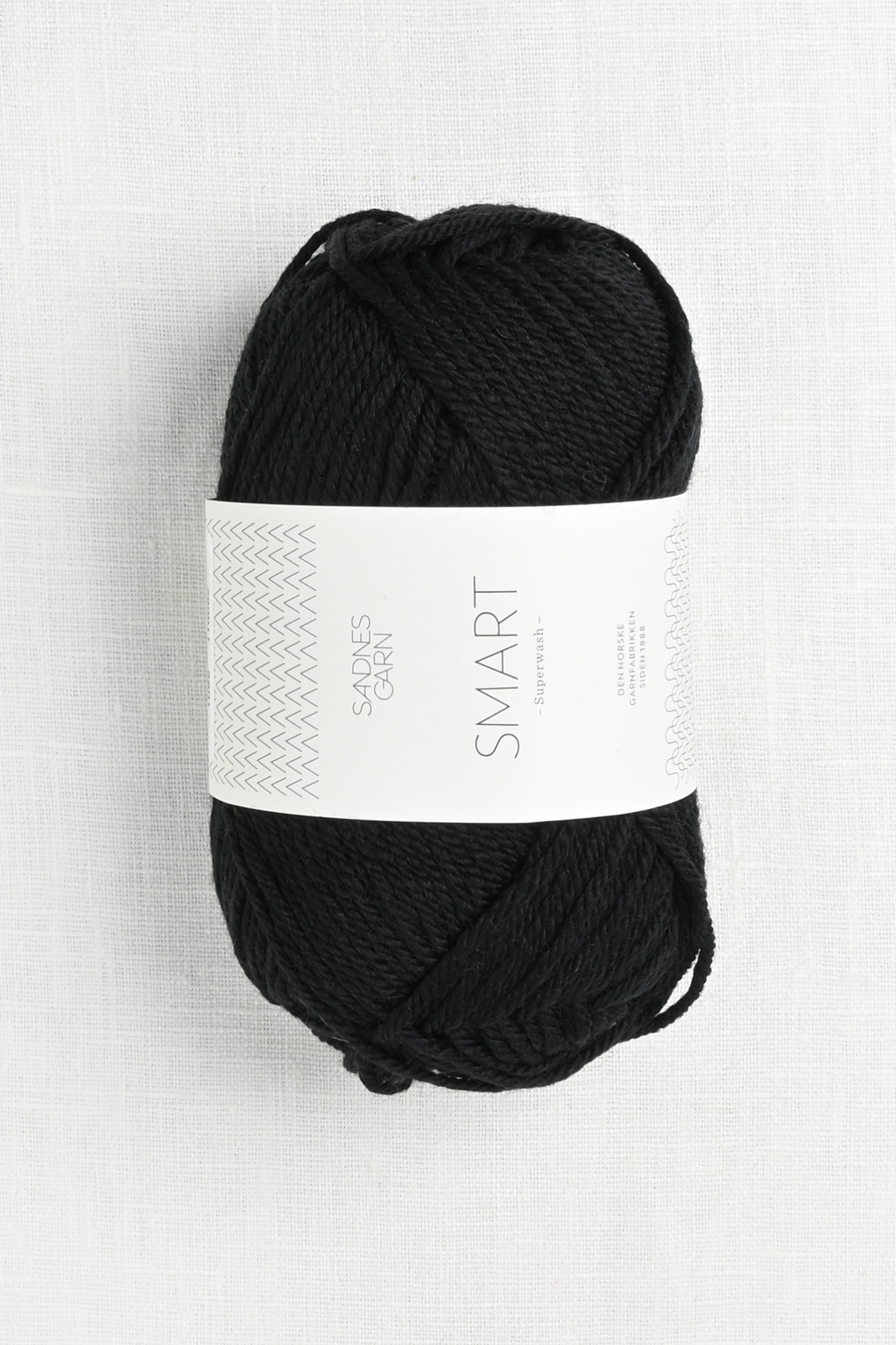 plakat firkant Inhibere Sandnes Garn Smart 1099 Black - Wool and Company Fine Yarn