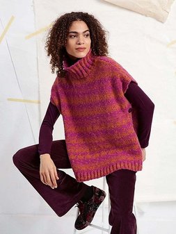 Image of PTO-043_07 Geode Poncho by LANGYARNS SWITZERLAND