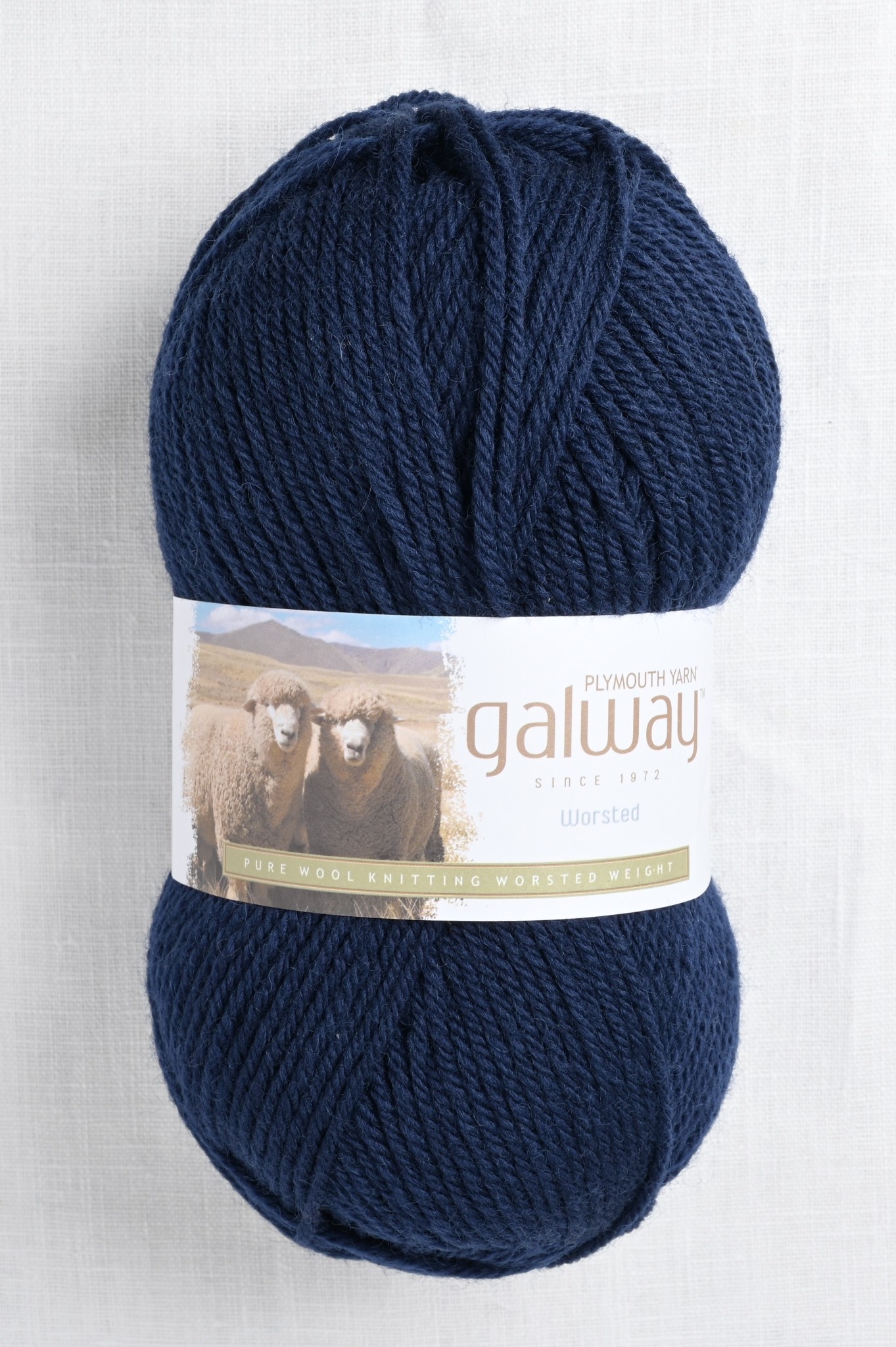 Plymouth Galway Worsted 10 Navy Wool and Company Fine Yarn