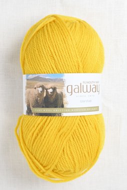 Image of Plymouth Galway Worsted 147 Hot Neon Yellow