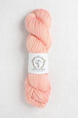 Image of La Bien Aimee Merino Aran Peach Sweater