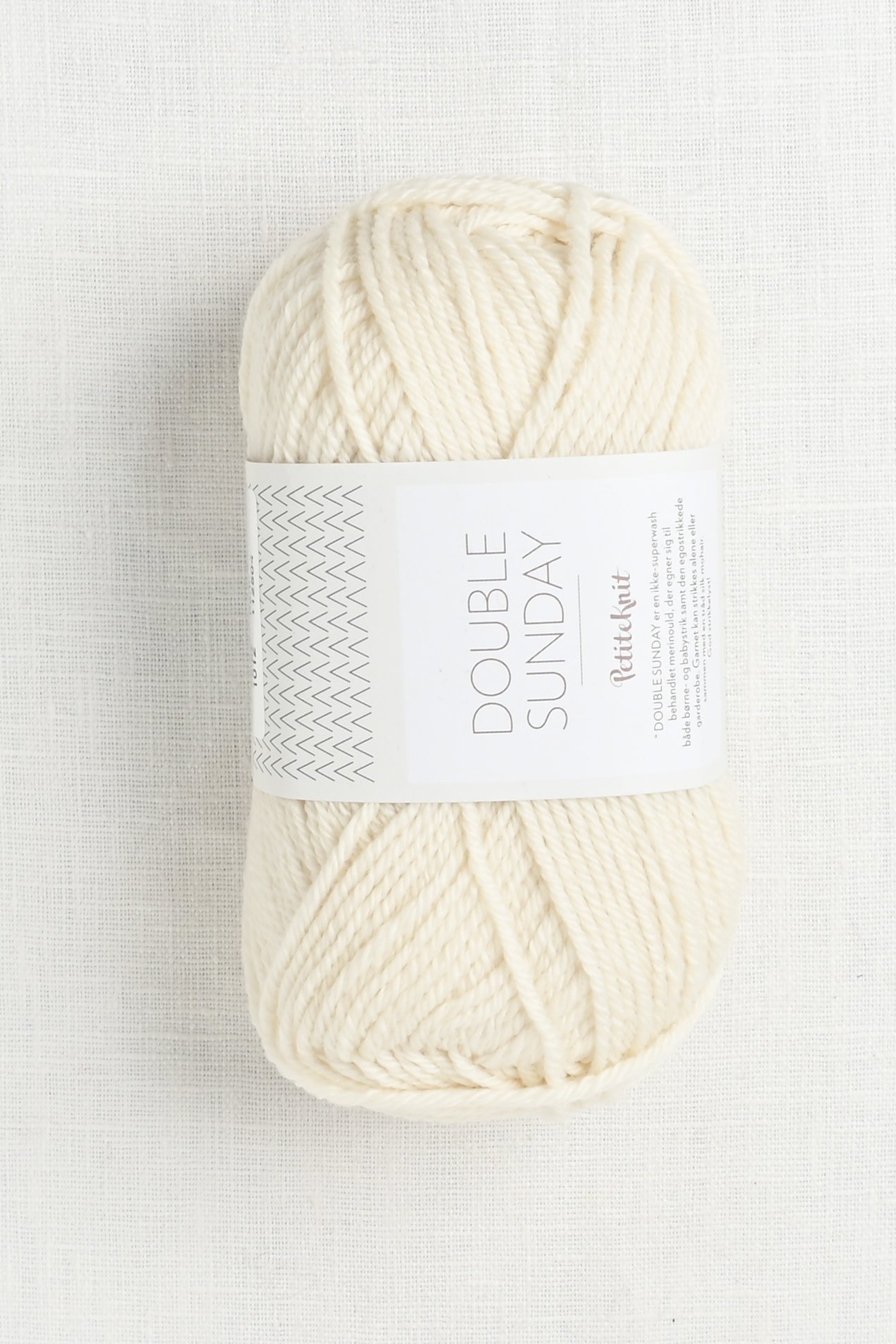 Garn Double Sunday 1012 Cream - Wool Company Yarn