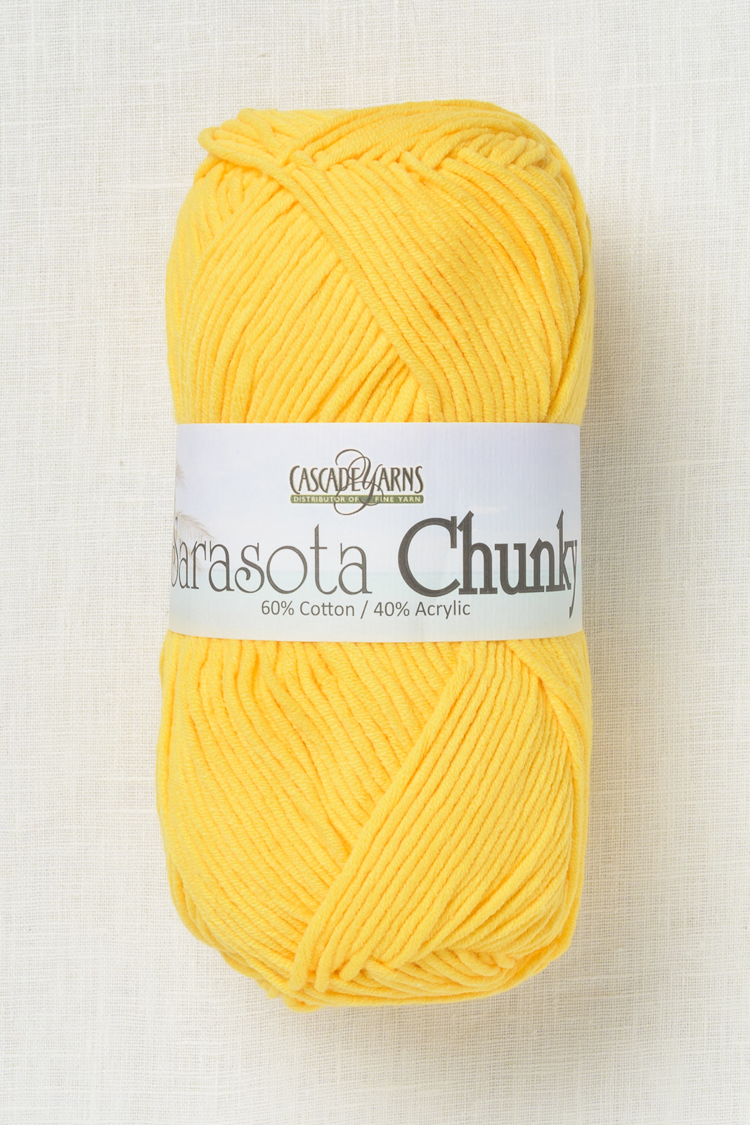 Cascade Sarasota Chunky 209 Yellow Wool and Company Fine Yarn