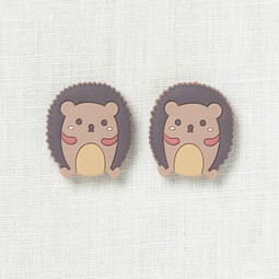Image of Fox & Pine Stitch Stoppers, Brown Hedgehog (Final Few)