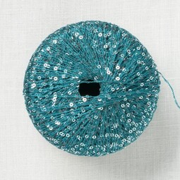 Image of Lang Yarns Paillettes 88 Petrol Silver