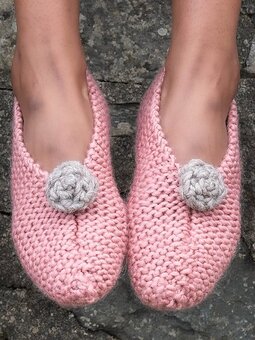 Image of Flushed Feet Slippers by Kate Atherley