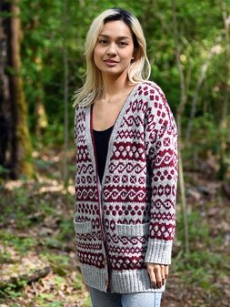 Image of Colorwork Cardigan by Deborah Newton