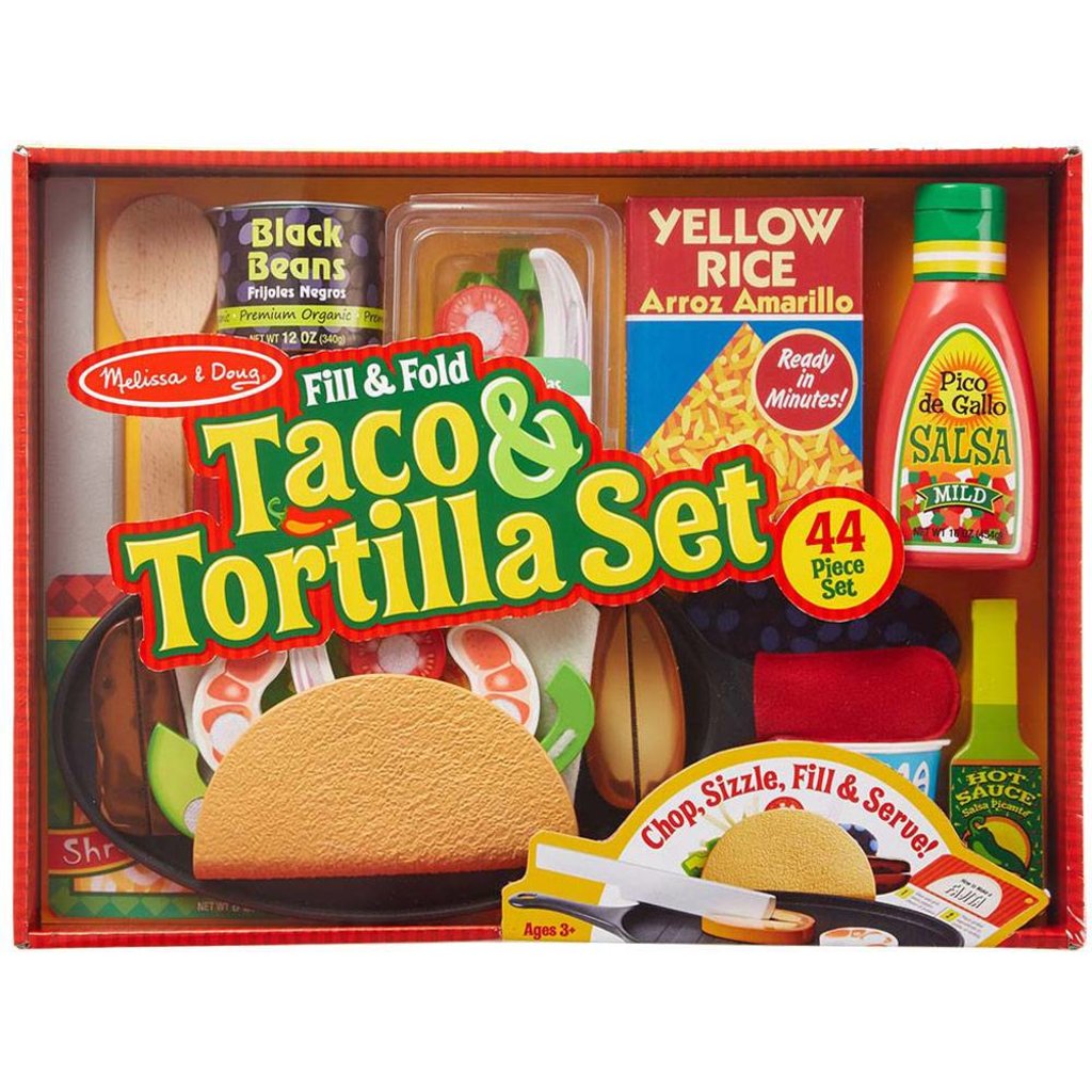 MELISSA AND DOUG FILL & FOLD TACO & TORTILLA SET