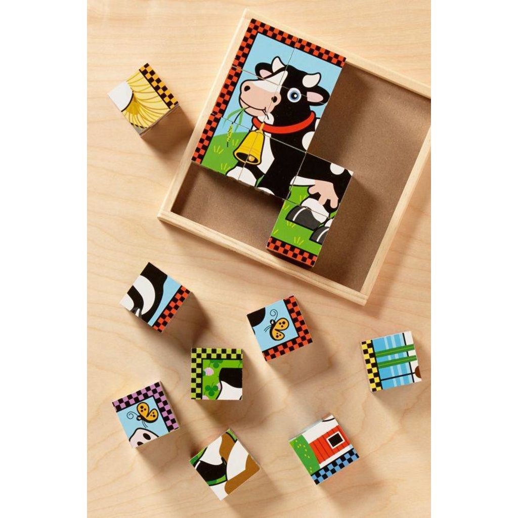 MELISSA AND DOUG FARM CUBE PUZZLE