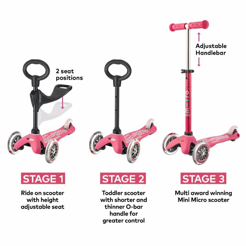 mini micro scooter pink
