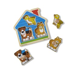 MELISSA AND DOUG HOUSE PETS JUMBO KNOB PUZZLE