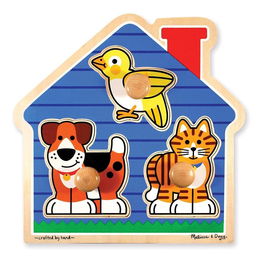 Large Knob Animal Puzzles - Pets, Farm Animals and Wild Animals