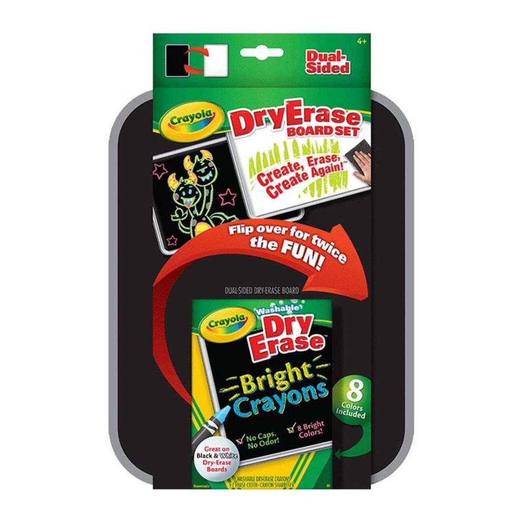 CRAYOLA DUAL-SIDED DRY ERASE BOARD SET