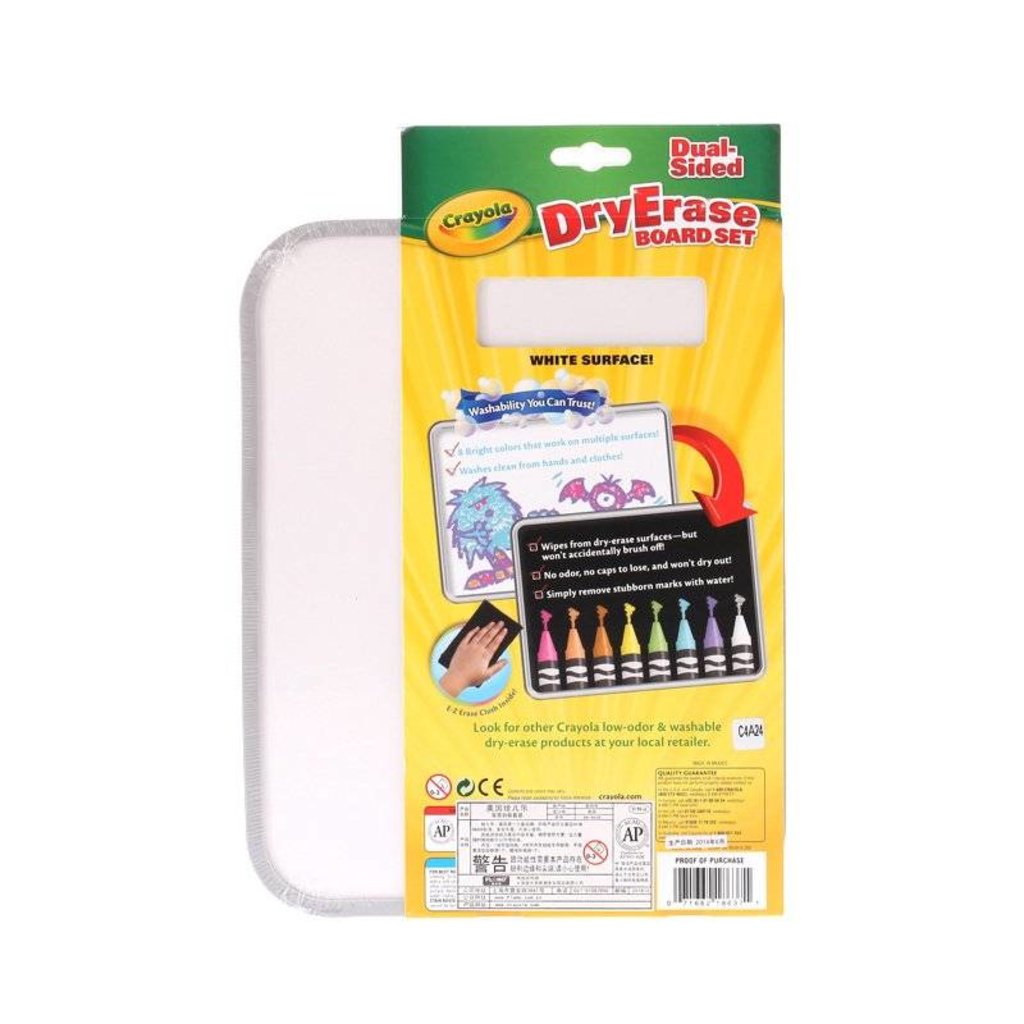 CRAYOLA DUAL-SIDED DRY ERASE BOARD SET