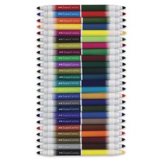 FABER CASTELL DUOTIP WASHABLE MARKERS 24 COUNT