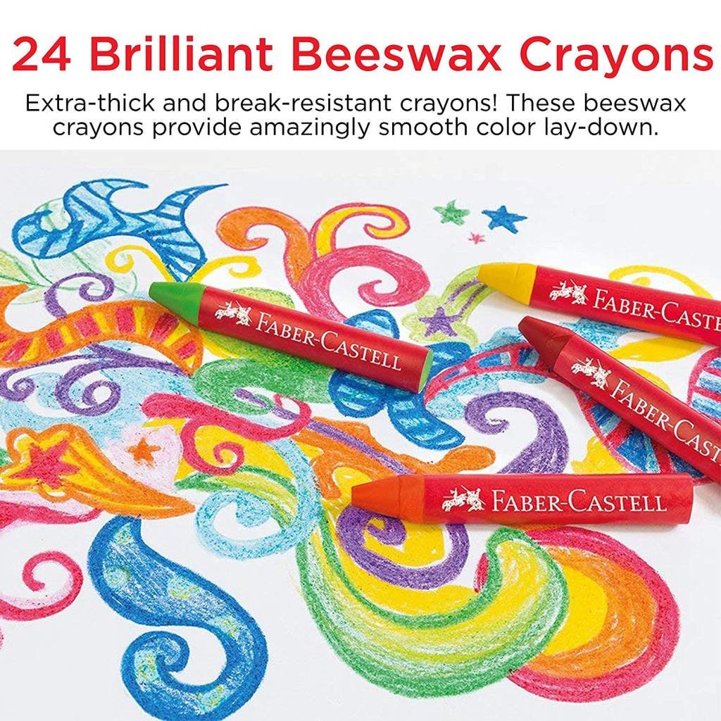 FABER CASTELL BRILLIANT BEESWAX CRAYONS