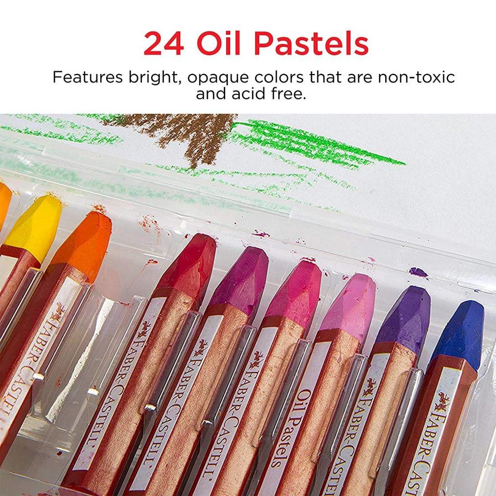 Faber-Castell Box of 24 Assorted Oil Colours