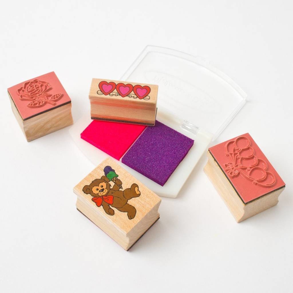 FRIENDSHIP WOODEN STAMP SET - THE TOY STORE