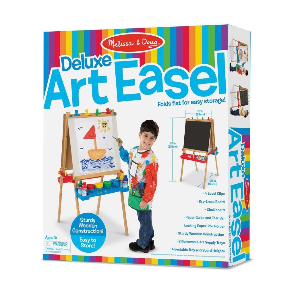 Buddy N Buddies Tabletop Easel for Kids - Art Easel for Toddler - Kids Easel Chalkboard White Board for Kids - Dry Erase Easel for Kids - Portable