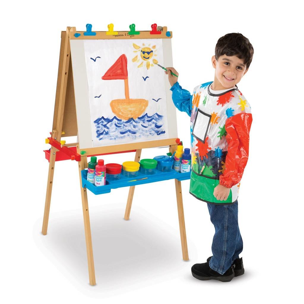 MELISSA AND DOUG DELUXE WOODEN STANDING ART EASEL