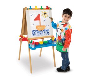 melissa and doug double sided wooden easel