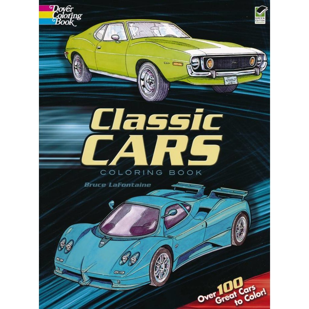 DOVER PUBLICATIONS CLASSIC CARS COLORING BOOK