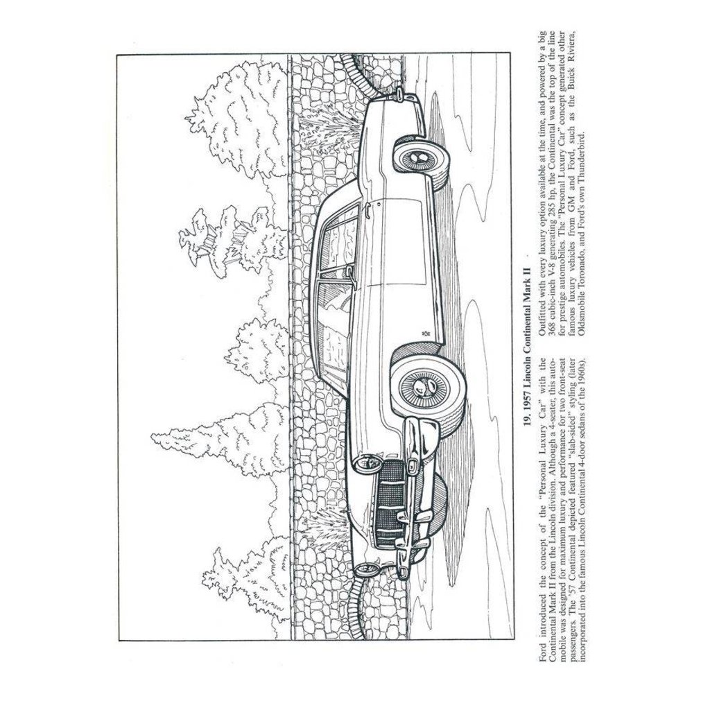 DOVER PUBLICATIONS CLASSIC CARS COLORING BOOK