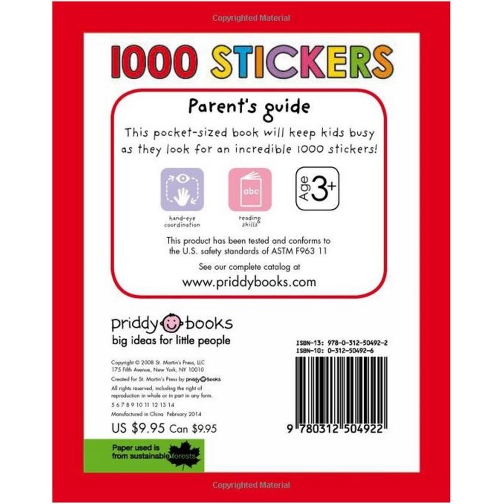 MACMILLIAN 1000 STICKERS BOOK