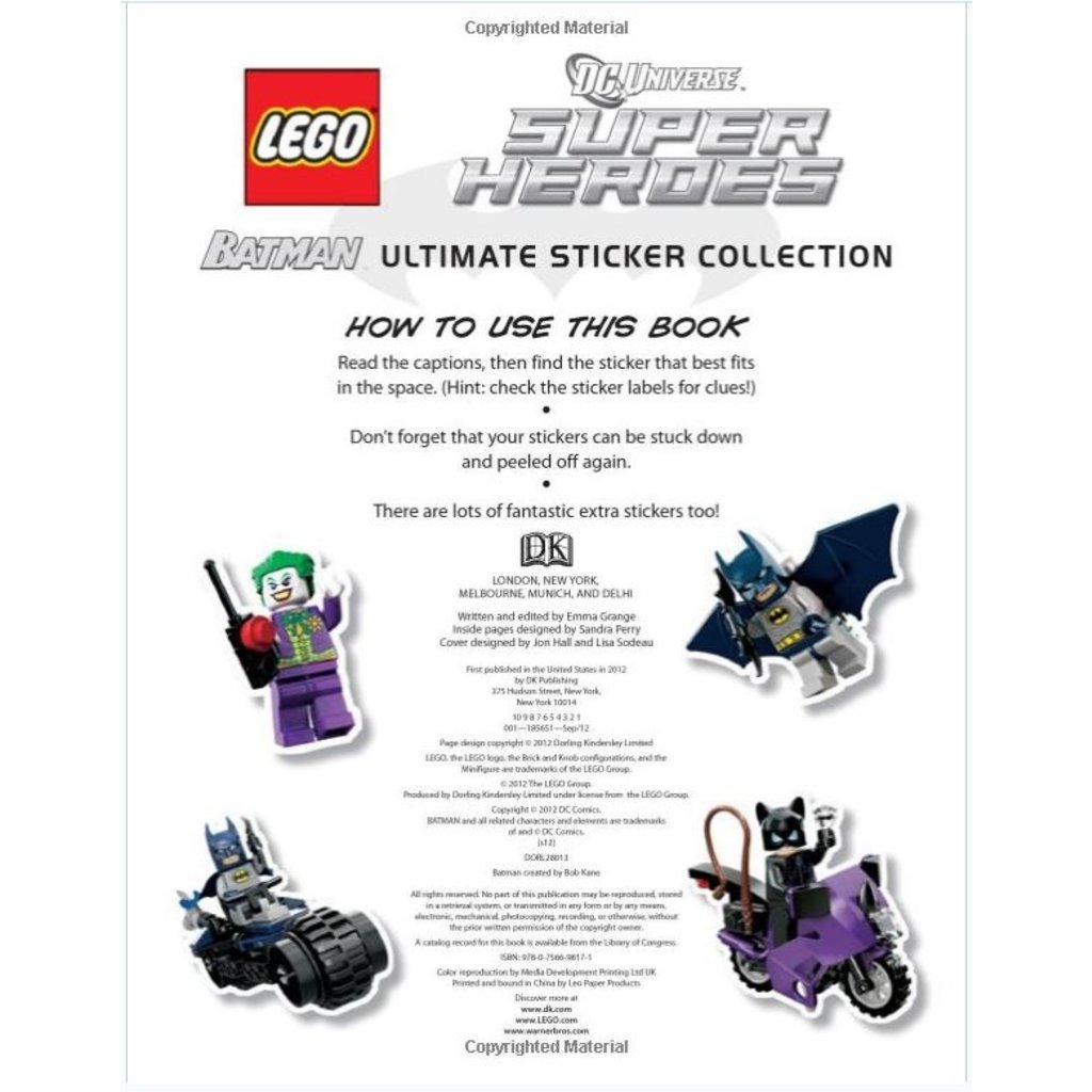 LEGO BATMAN ULTIMATE STICKER COLLECTION - THE TOY STORE