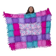 MELISSA AND DOUG CREATED BY ME FLOWER FLEECE QUILT