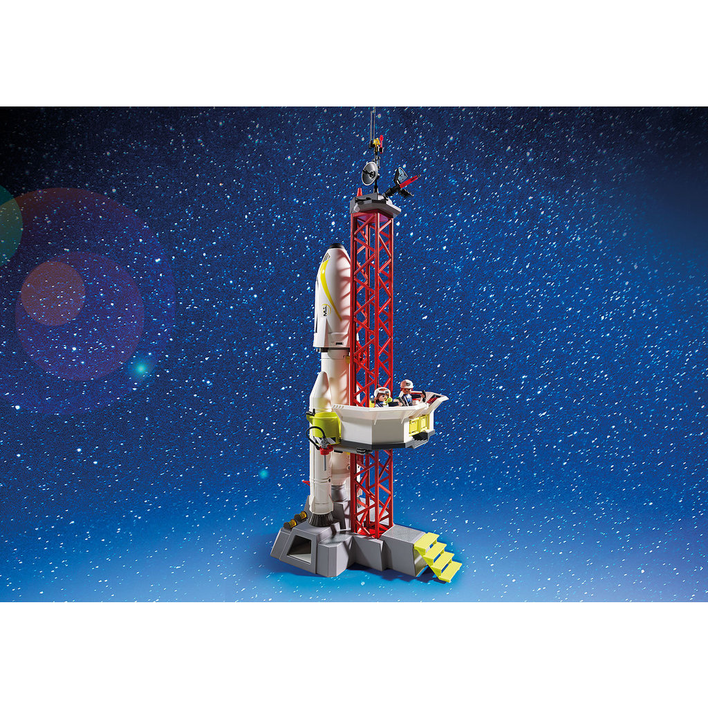 playmobil rocket with launch booster