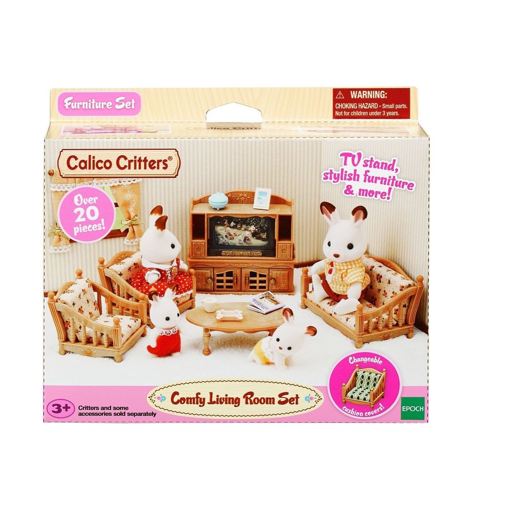 CALICO CRITTERS COMFY LIVING ROOM SET CALICO CRITTERS