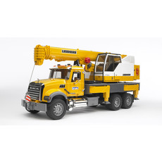 BRUDER TOYS AMERICA MACK GRANITE CRANE TRUCK