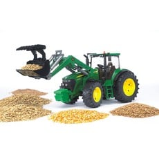 BRUDER TOYS AMERICA JOHN DEERE TRACTOR WITH FRONT LOADER