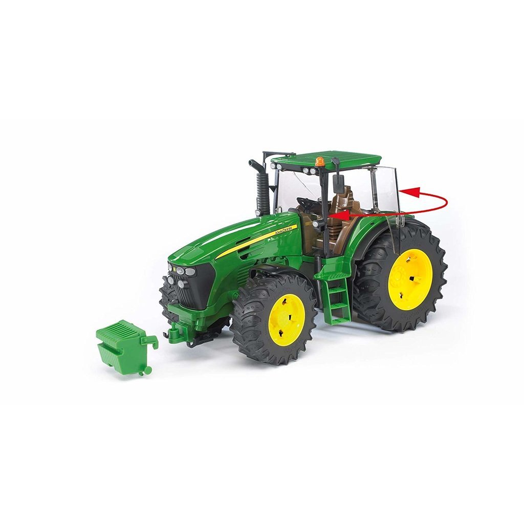 BRUDER TOYS AMERICA JOHN DEERE TRACTOR WITH FRONT LOADER