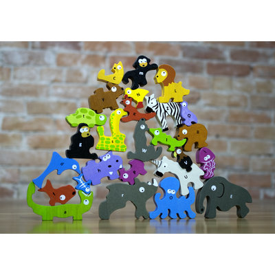 BEGIN AGAIN JUMBO ANIMAL PARADE A TO Z PUZZLE & PLAYSET**