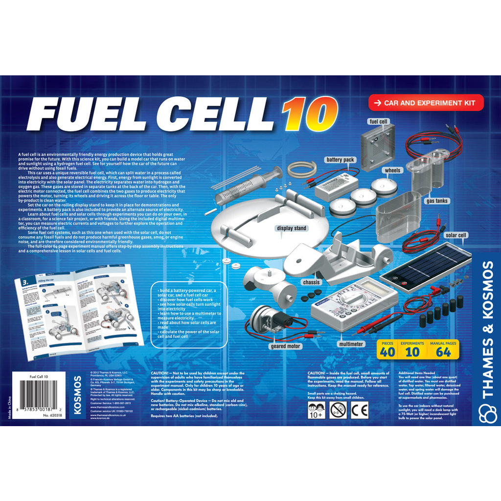 THAMES & KOSMOS FUEL CELL 10 CAR AND EXPERIMENT KIT*