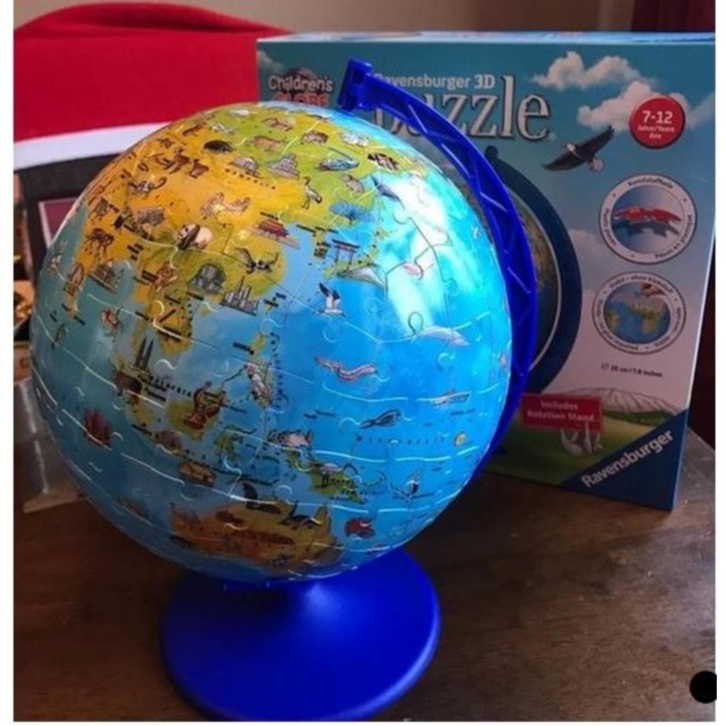 Ravensburger - Puzzle 3D Ball éducatif - Globe t…